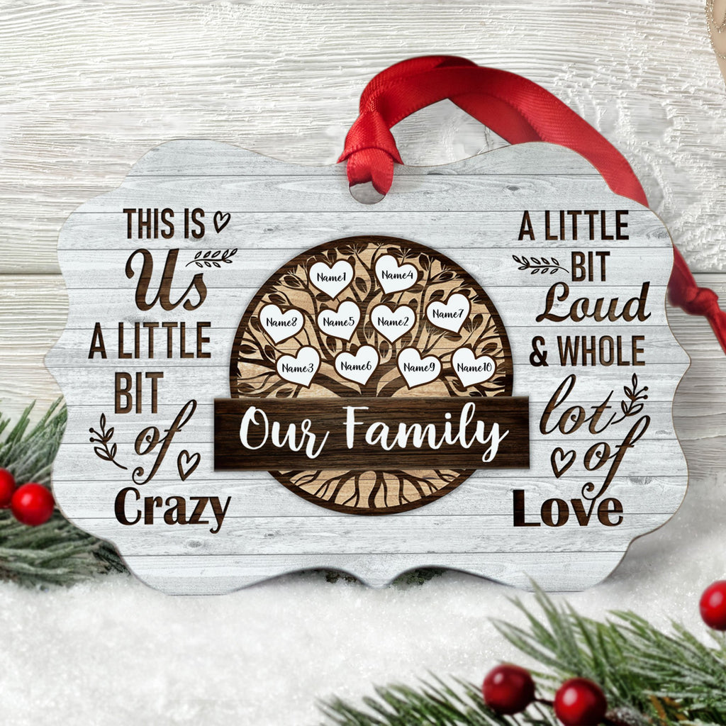 This is Us, Whole lot of love, Gift for Family, Personalized Ornament