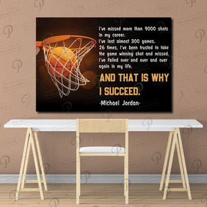 Basketball - That is why I succeed, Basketball lover Canvas