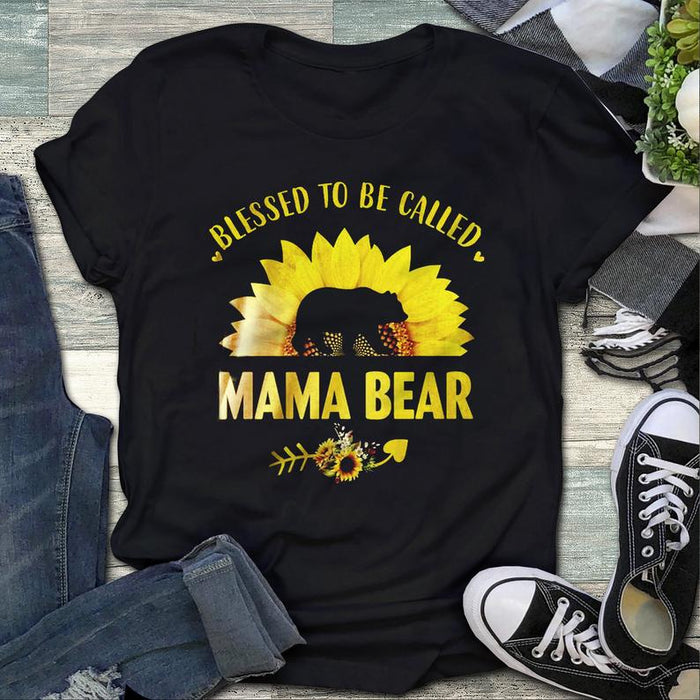 Blessed to be called Mama bear, Gift for Mom T-shirt