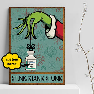 Stink Stank Stunk COVID Vaccine Personalized Canvas