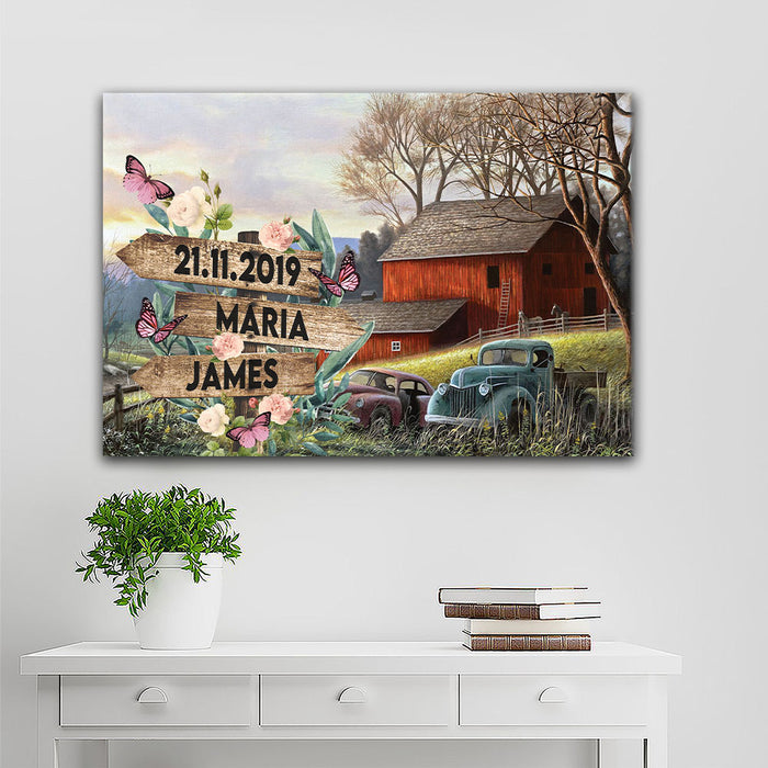 Beautiful house for couple Canvas, Personalized Canvas