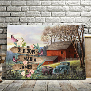 Beautiful house for couple Canvas, Personalized Canvas