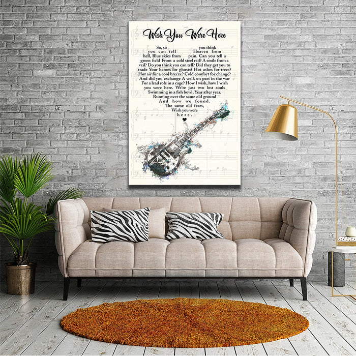 Wish You Were Here - So, so you think you can tell, Heaven from hell, Wall-art Canvas