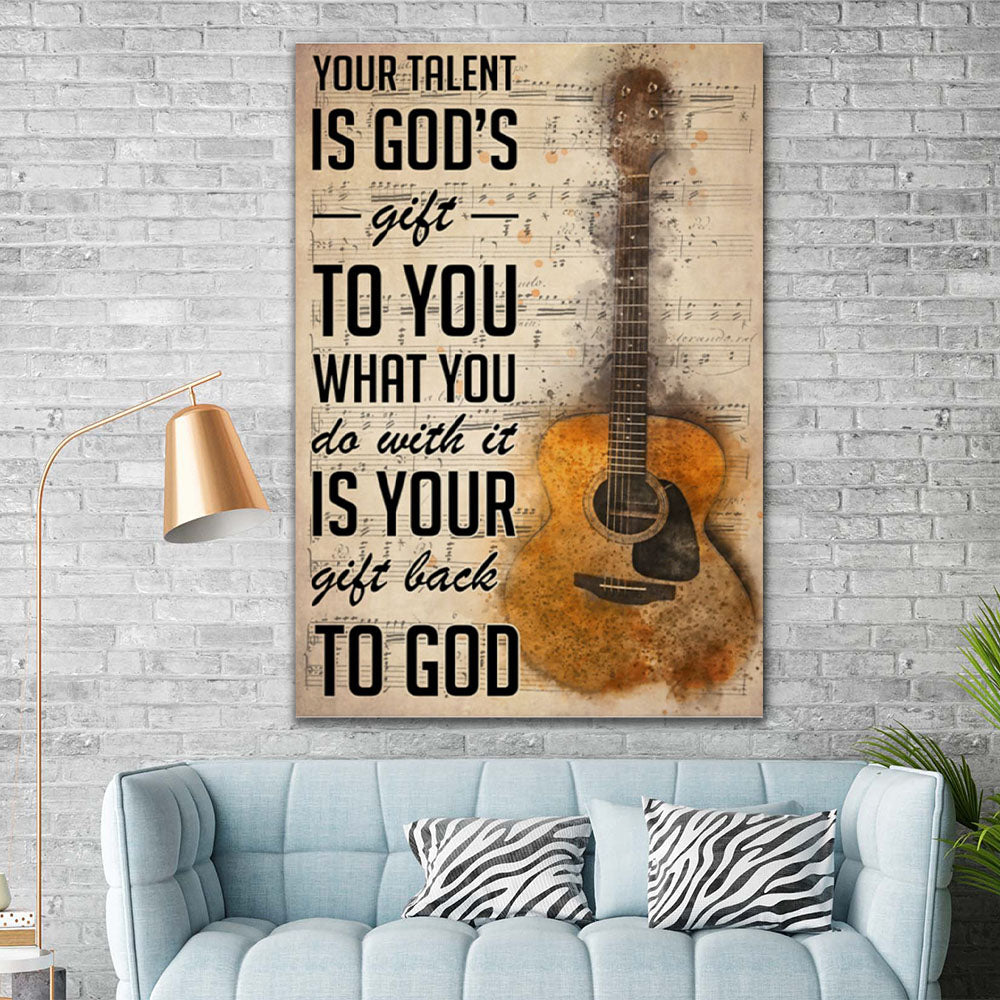 Your Talent Is God's Gift To You What You Do With It, Wall-art Canvas
