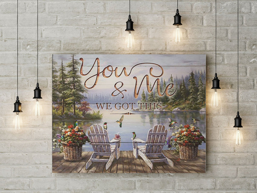 You And Me We Got This Couple Canvas - Street Signs Customized With Names - 0.75 & 1.5 In Framed -Wall Decor, Canvas Wall Art