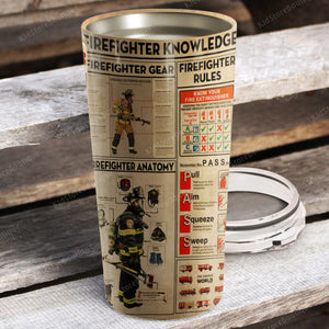 My time in uniform is over but being a firefighter never ends, Personalized Tumbler