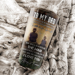 To my Dad, you are the greatest, I love you, Fishing Tumbler, Gift for Dad Tumbler