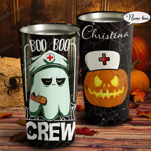 Boo boo crew, Gift for Halloween Day Tumbler, Personalized Tumbler