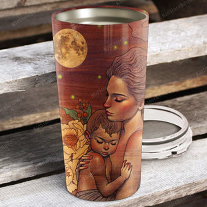 To my Mom, I know it's not easy for a woman to raise a Man, Gift for Mom Tumbler