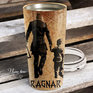 Viking To my son, never feel that you are alone Tumbler, Personalized Tumbler