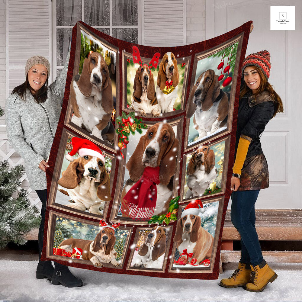 Christmas Dogs Blanket, Dogs Lover Blanket