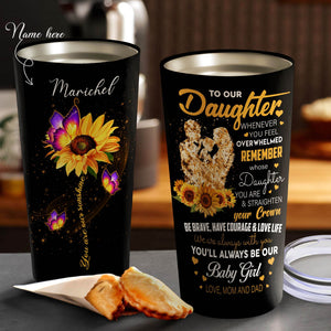 To My Daughter From Dad and Mom Tumbler, Daughter Cups - Best Gift for Daughter Tumbler