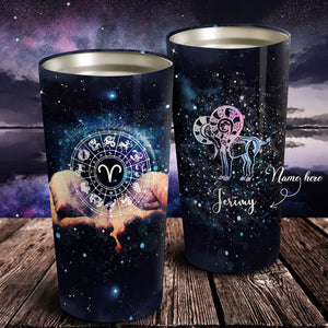 12 Astrology Zodiac Personalized Tumbler - Astrology Sign Gift, Stainless Tumbler