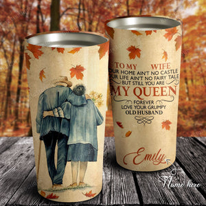 You Are My Beautiful Queen Forever Stainless Steel Tumbler, Cup for Wife, Best Gift for Wife From Husband Idea
