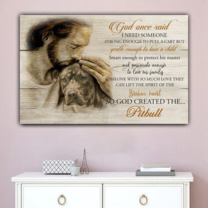 God once said I need someone strong enough to love a chlid, Godt Canvas, Wall-art Canvas