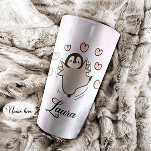 Personalized Penguins In The World Where You Can Be Anything Be Kind Stainless Steel Tumbler