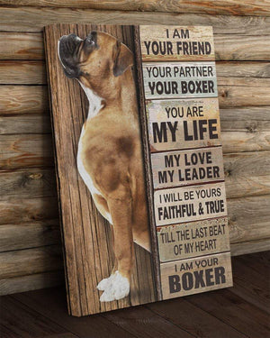 Boxer I Am Your Friend - Dog Canvas - Memorial Dog 1,5 Framed Canvas - Best Gift for Dog Lovers -Wall Decor, Canvas Wall Art
