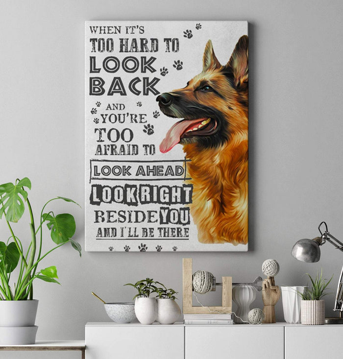 Old German Shepherd Dog Never Forget Who You Are Canvas Canvas - Best Gift for Halloween