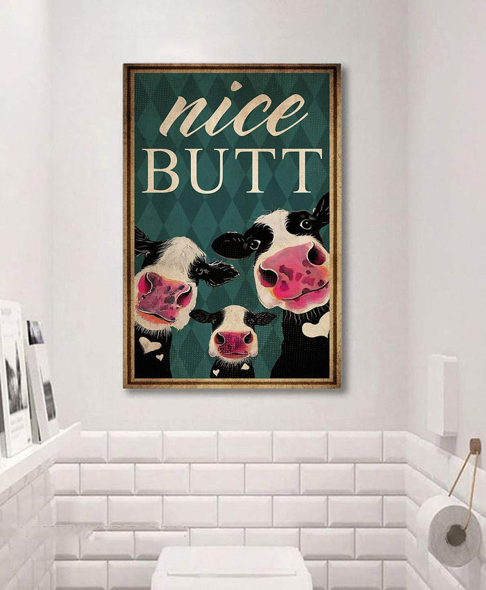 Nice Butt Dairy Cows Family - Best Gift for Pet Lovers Canvas