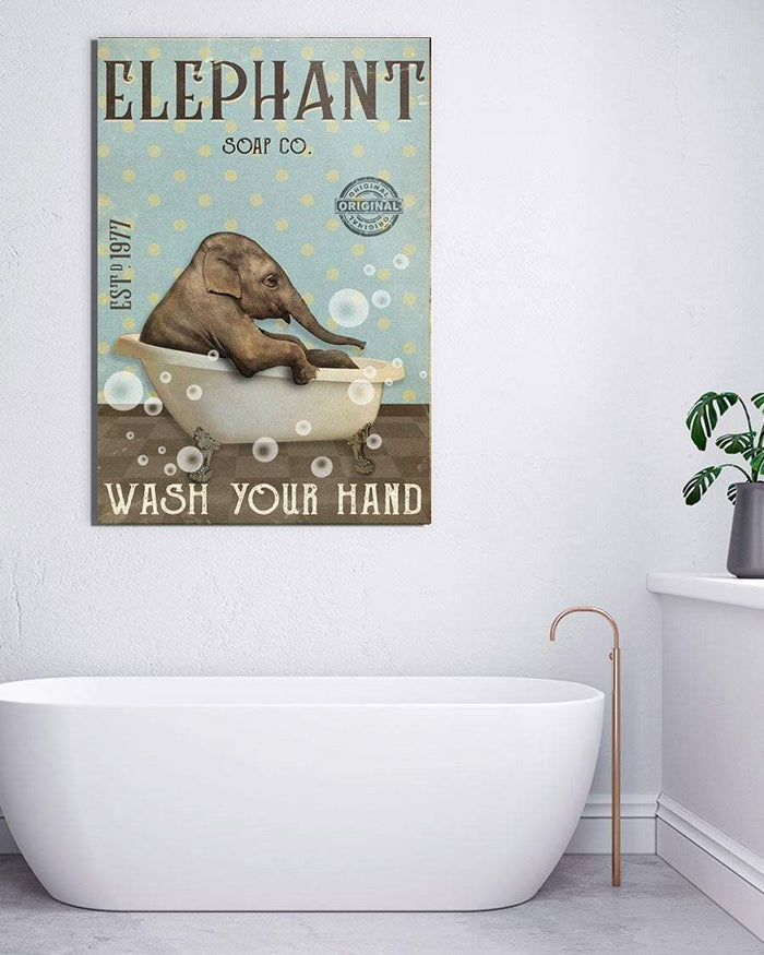 Elephant Soap Wash Your Hand - Best Gift for Animal Lovers Canvas