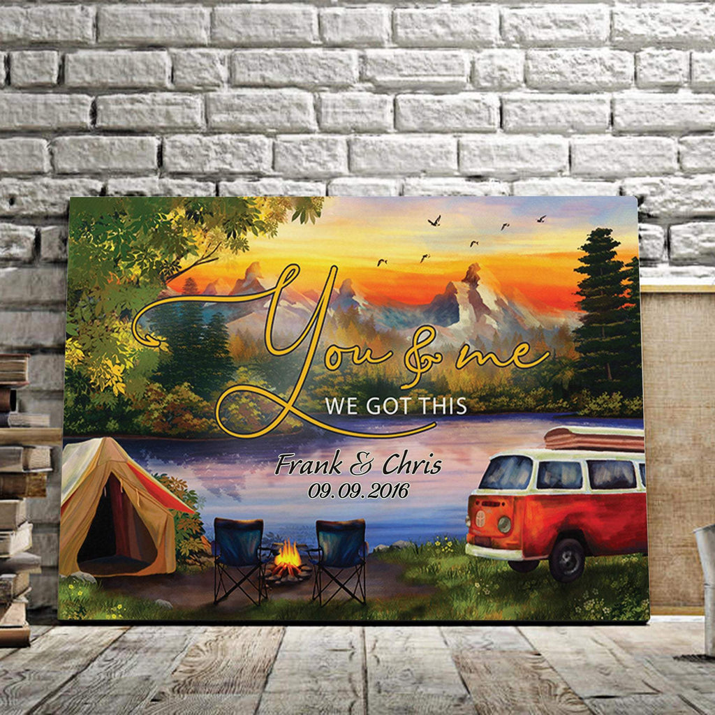 You And Me We Got This - Camping 0.75 & 1.5 In Framed Canvas -Home Decor- Wall Decor, Canvas Wall Art