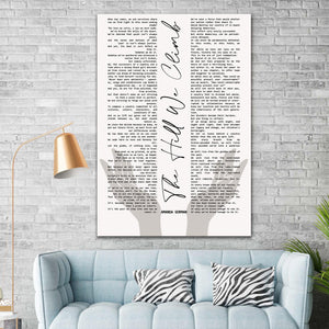 Amanda Gorman Full Poem Canvas, The Hill We Climb Canvas,  There Is Always Light, Inauguration Poem 2021, Inspirational Words- Wall Art