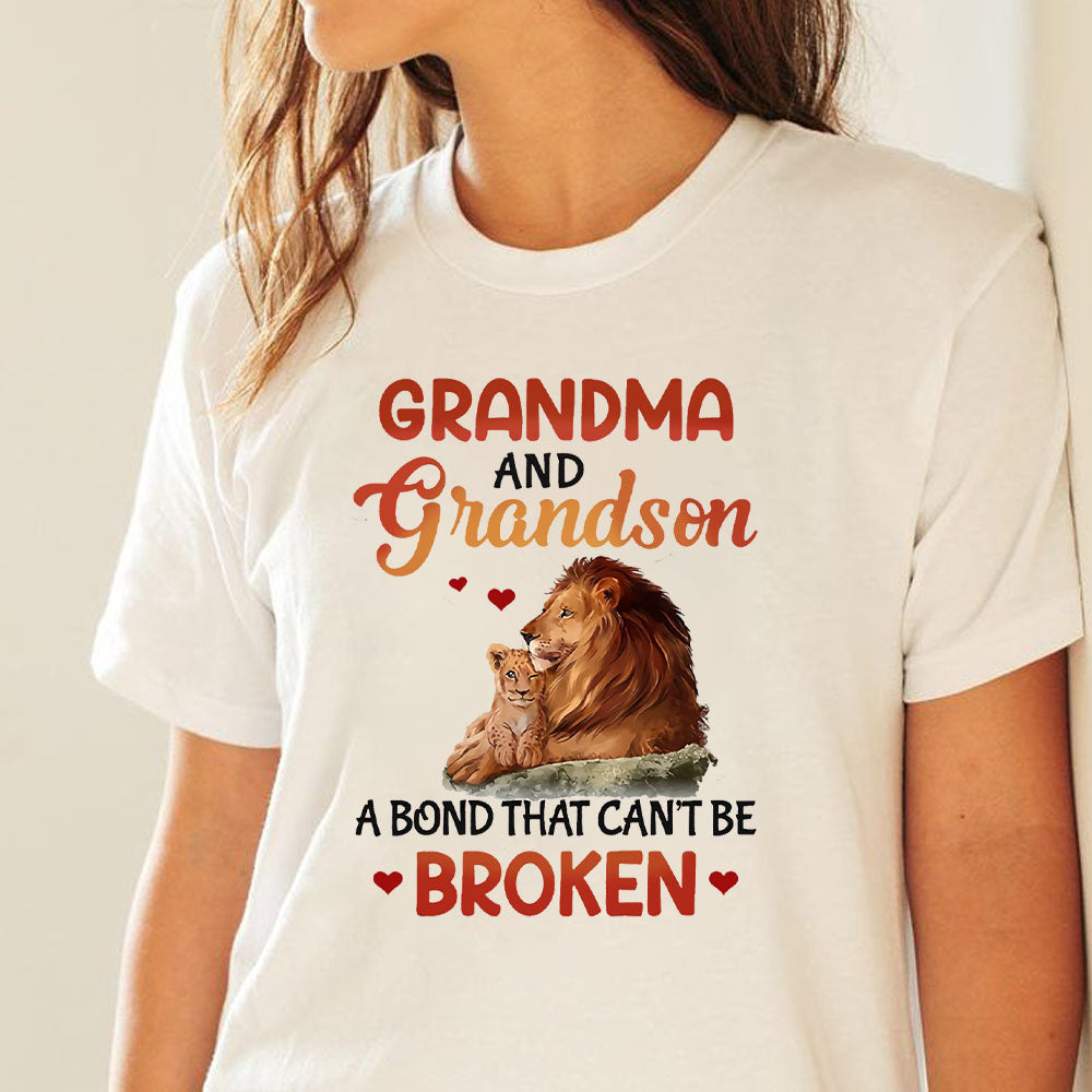 Grandma And Grandson A Bond That Can’t Be Broken, Lions Shirt