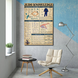 Judo knowledge, Judo lover Canvas, Wall-art Canvas