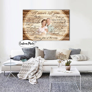 I Never Left You, I Watch You Everyday, Gift Idea, Husband & Wife Canvas