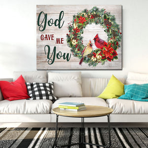 God Gave Me You, Gift for Couple Canvas