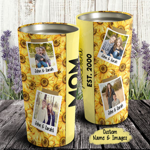 Brother and Sister Est. 2000, Gift for Mom Tumbler, Personalized Tumbler
