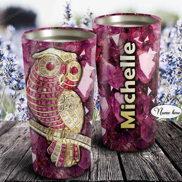 The golden Owls, Personalized Tumbler