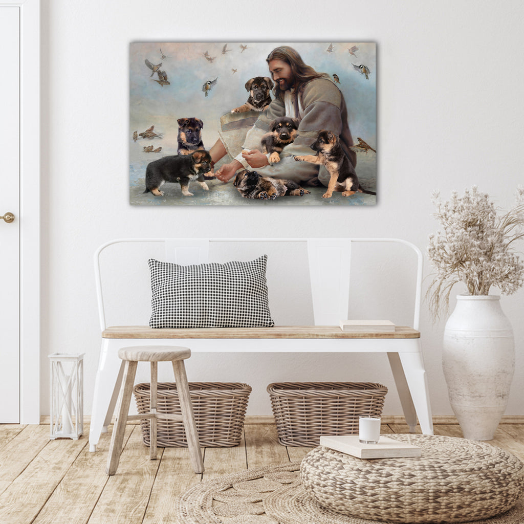 God and Dogs, Dogs lover Canvas, God Canvas