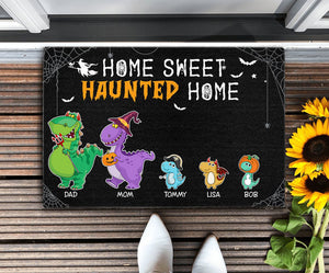 Halloween, Home sweet haunted home, Personalized Door Mat