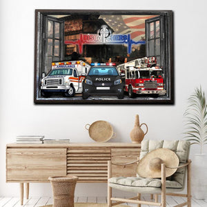 Dispatcher Cars, Windowed Canvas, Wall-art Canvas